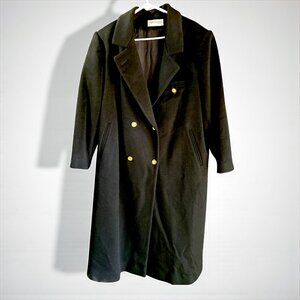 Forecaster of Boston Vintage Black Wool Double Breasted Coat